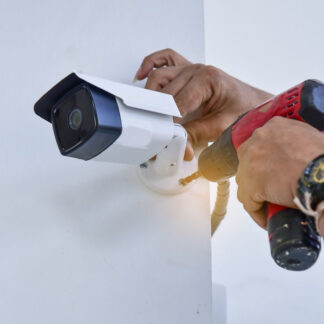 INSTALLATION OF SECURITY CAMERA SYSTEM KIT OF 6 CAMERAS WITH DVR